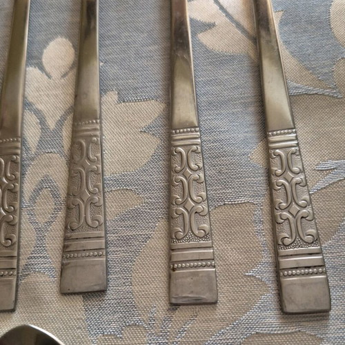 Vintage stainless steel Rogers Casa Vista cutlery set used, 17 pieces