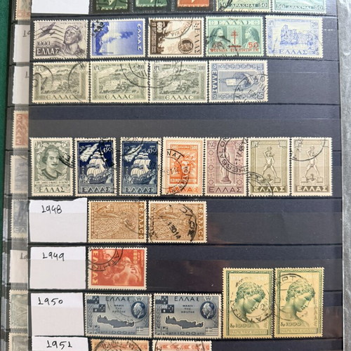 Leuchtturm album with used Greek stamps 1863-2020