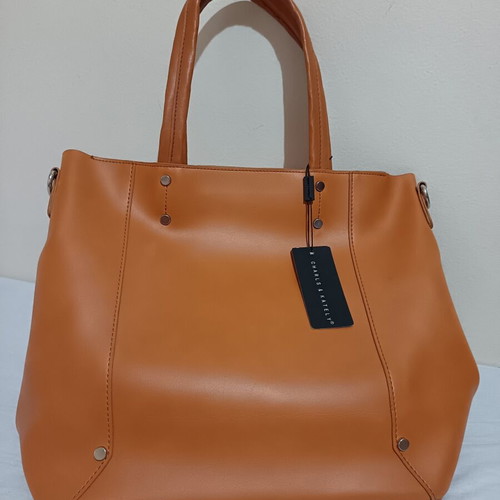 Charles Jourdan Shoulder Bag New Brown Large Capacity