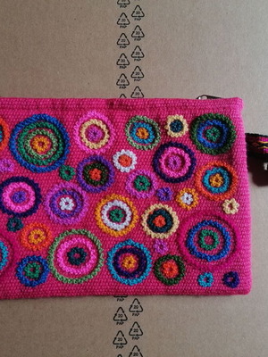 Handmade Peruvian toiletry bag new, woven and hand embroidered