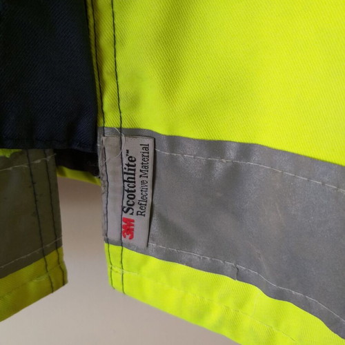Waterproof work jacket used with reflective strips