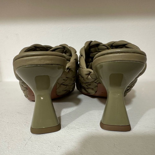 Vicenza women's sandal new, khaki, 8 cm heel, size 37