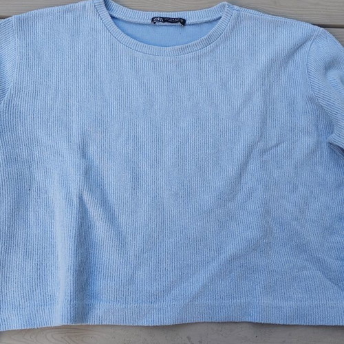 Zara women's blouse medium turquoise like new