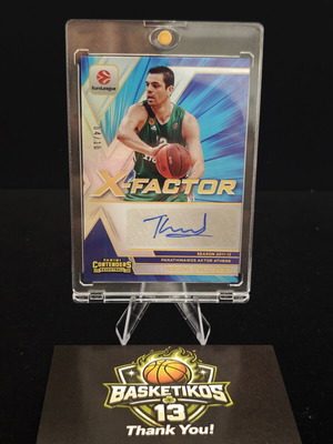Euroleague Panini Contenders Panathinaikos Kostas Tsartsaris αυτόγραφο 04/10