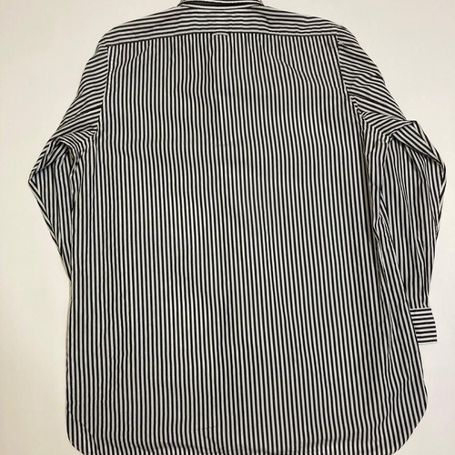 Ralph Lauren Black White Striped Dress Shirt XL