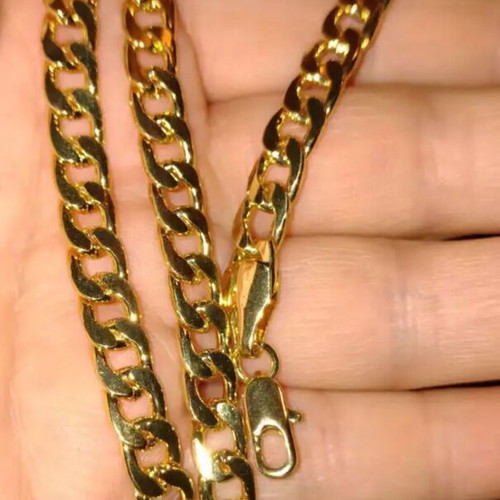 Standard Chain Necklace new, gold tone, 46 cm length
