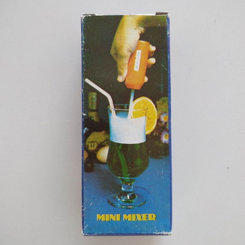 Vintage cocktail blender 1980s-1990s, new, battery-powered handheld fan