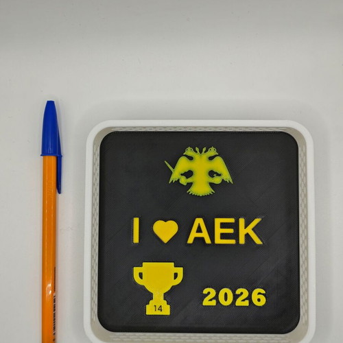 Handmade souvenir championship AEK FC 2016.