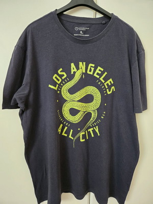 Primark T-shirt used, dark blue, size large