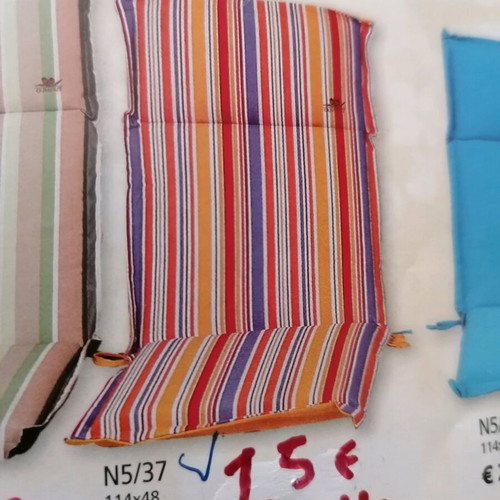 Chair cushions new, pack of 8 with zipper