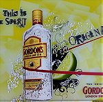  Φωτιζόμενη ταμπέλα-κορνίζα Gordon's gin
