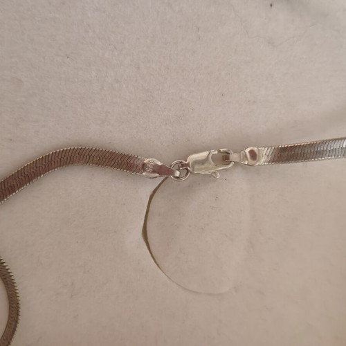 925 silver solid snake chain necklace