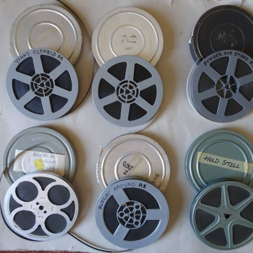 Standard 8mm Silent Films Pack of 6 Used, Black and White, 200ft Each