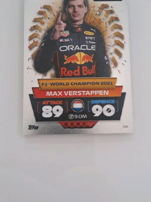 Κάρτα Topps Turbo Attax Max Verstappen Παγκόσμιος Πρωταθλητής 2021