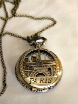 Pocket watch and pendant bronze vintage style new