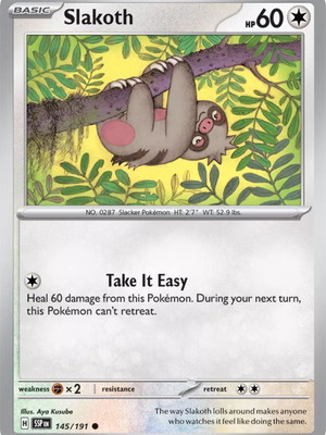 Pokemon Slakoth κάρτα συλλεκτική καινούργια