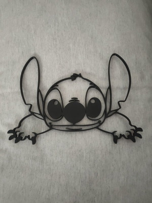 Stitch wall art 3D printed, new, ideal for kids and gaming setup