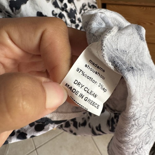 Madame Shou Shou dress like new, size L, black and white