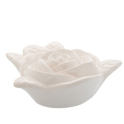 Ceramic white rose decorative bowl new