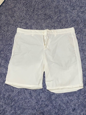 Τζιν βερμούδα Pull & Bear λευκή καινούργια, μέγεθος L