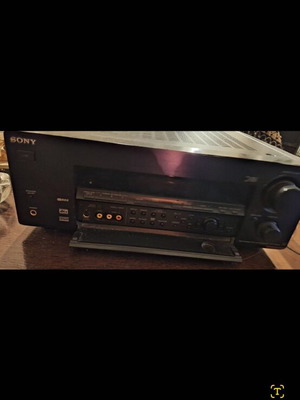 Sony AV Receiver model 2000 with Crystal Audio Prisma bass subwoofer and 4 satellite speakers used