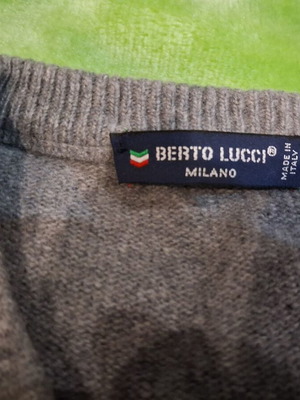 Berto Lucci men's gray pullover like new size L