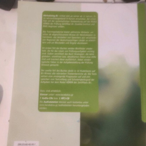 German B1 books used, Hörtraining and project, set of 10