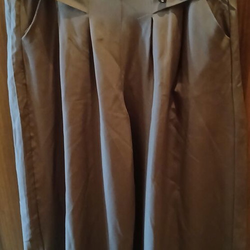 Shein zip culottes like new, beige and brown, size L