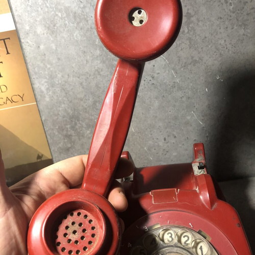 British General Post Office 706 CB GPO red vintage telephone