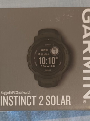 Garmin Instinct Solar Slate 2 smartwatch like new with NFC and GPS