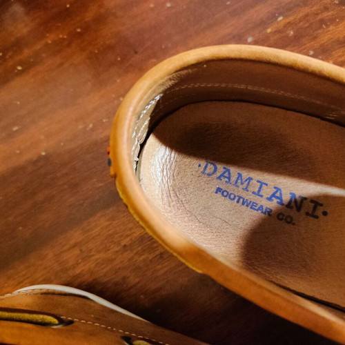 Damiani men's moccasins used, size 43, brown