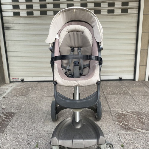 Stokke Xplory baby stroller used, ergonomic adjustable height