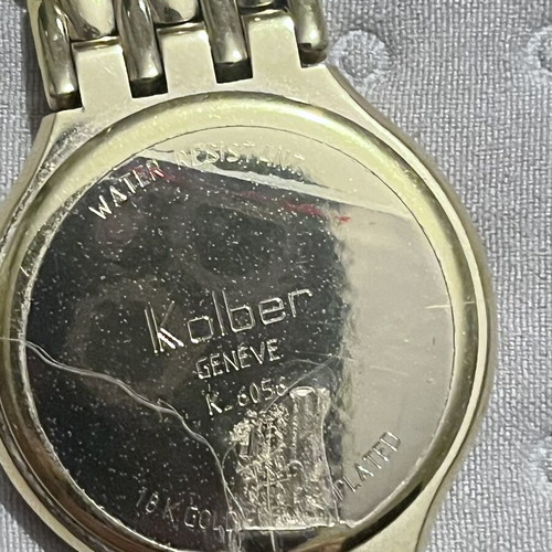 Kolbrer gold-plated watch like new