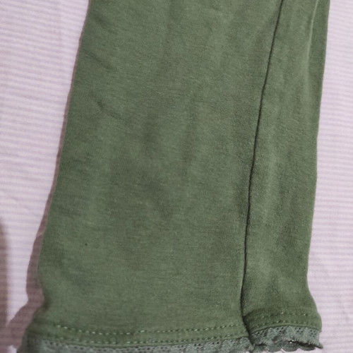 Zara girls leggings like new, size 7-8, green, cotton-elastane