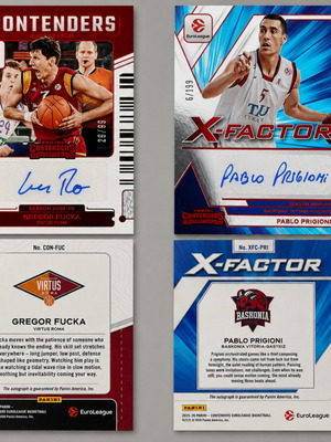 25-26 Euroleague Contenders basketball cards, 2 autos /49, Fucka - Prigioni