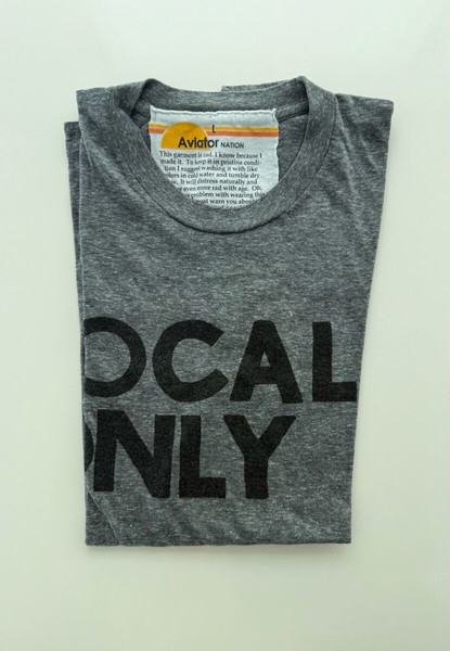 Aviator Nation “Locals Only” T-Shirt – Хедър сив (Размер L)