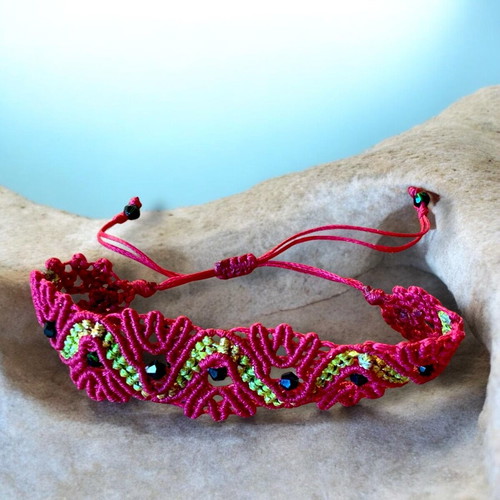 Macrame bracelet new multicolor