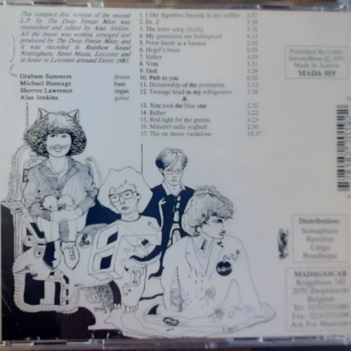 Deep Freeze Mice Teenage Head In My Refrigerator CD like new, rock