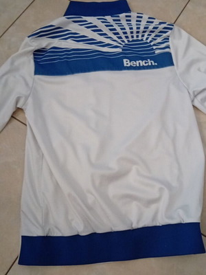 Bench Bundy sweater used, size M, white and blue