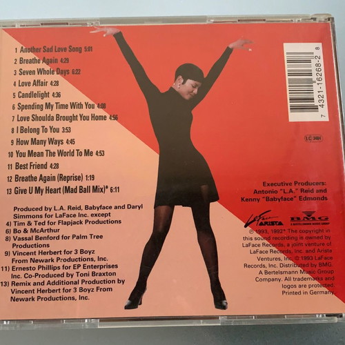 Toni Braxton authentic CD album used, pop