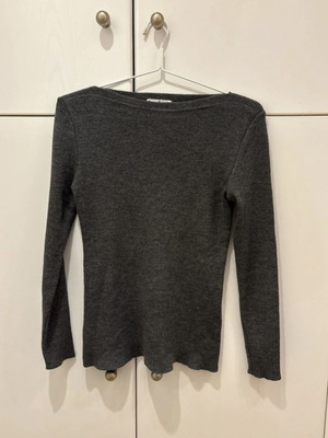 Lussile knitted grey blouse one size new