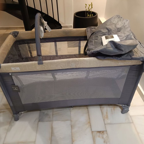 Lorelli Torino playpen like new, gray, two levels, 127x27x65 cm