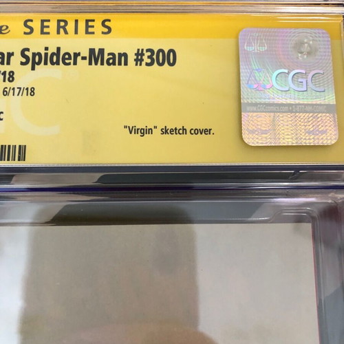 Peter Parker Spectacular Spider-Man 300 signed Adam Kubert CGC graded 9.8