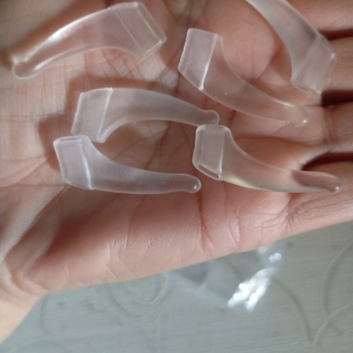 Glasses support silicone pack of 3, transparent, new