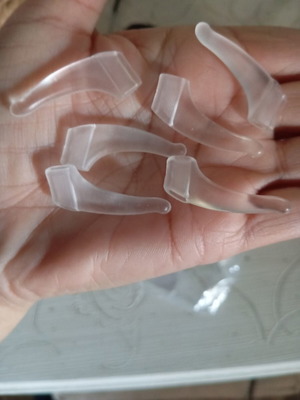 Glasses support silicone pack of 3, transparent, new