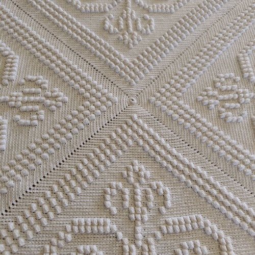 Handmade throw used 130 x 190