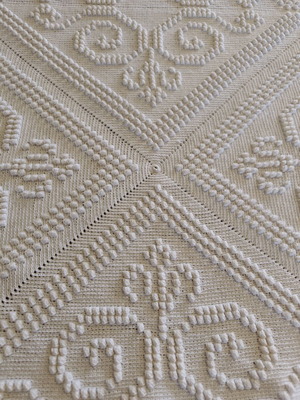 Handmade throw used 130 x 190