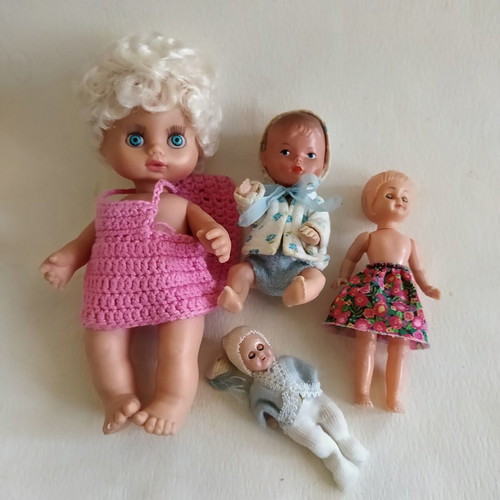Vintage dolls set from 1960-70s, like new, collectible