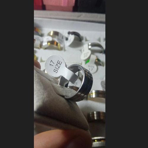 Women's ring new, durable steel, size 17