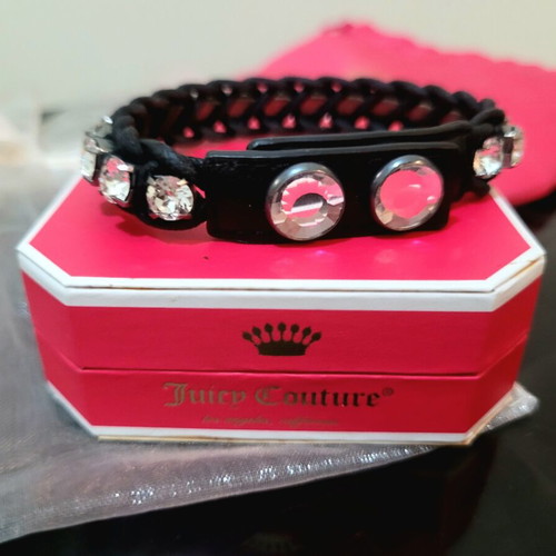 Juicy Couture Bracelet with Crystals like new, black and white